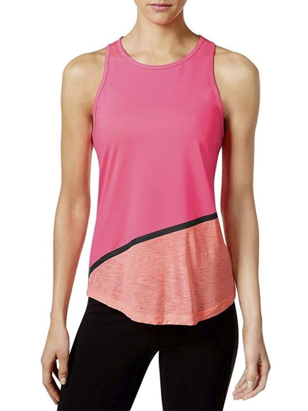 Ideology Womens Colorblocked Tank Top
